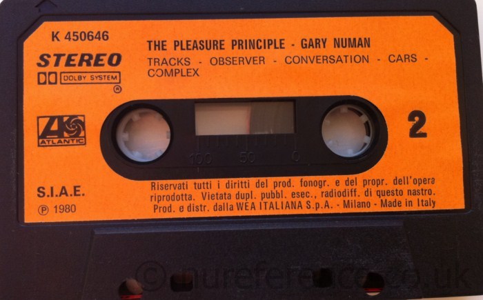 K 450646 'B' Side Label
