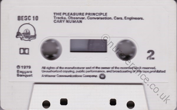 BEGC 10 B Side Label - 'Cary Numan'.