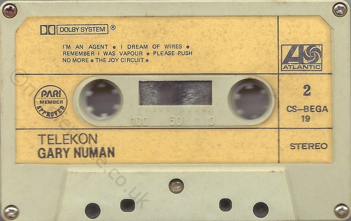 CS-BEGA 19 'B' Side Label.