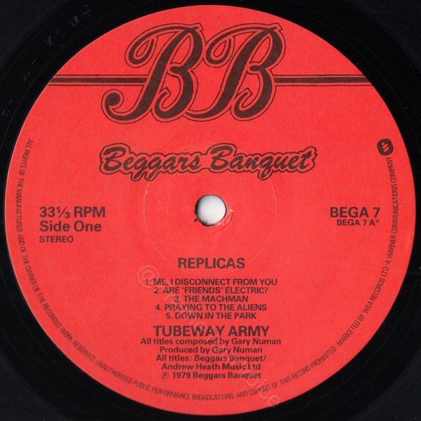 BEGA 7 A Side Label.