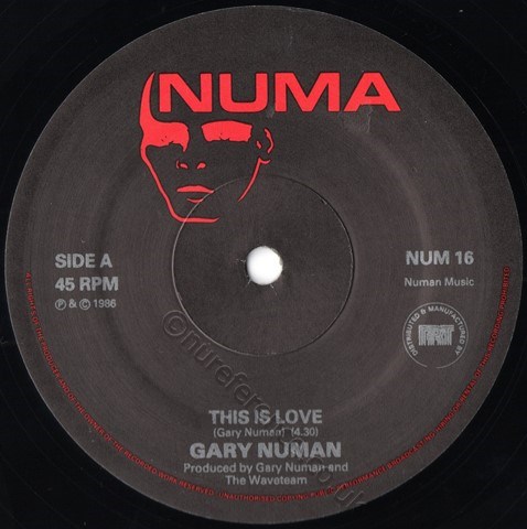 NUM 16 A Side Label