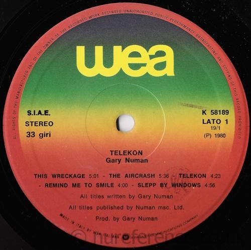 K 58189 A Side Label.