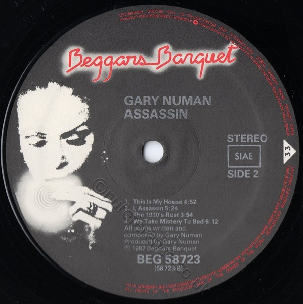 BEG 58723 B Side Label.