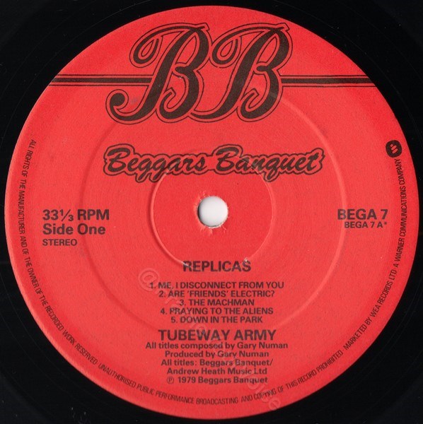 BEGA 7 A Side Label.