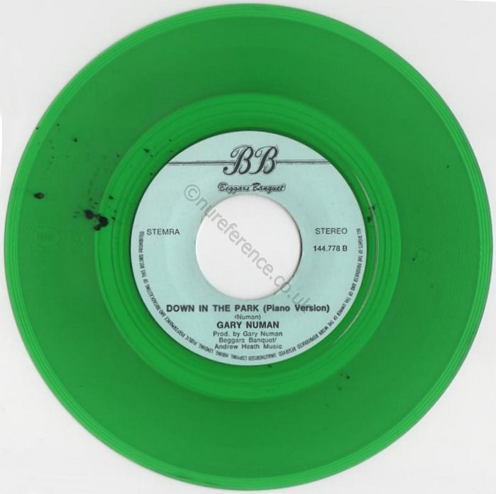 144.778 Green Clear. Spackled Marble.