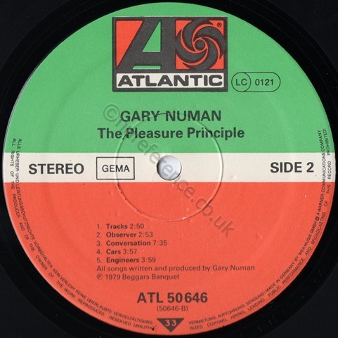 ATL 50 646 'B' Side Label.