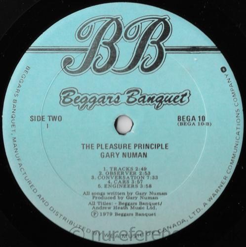 BEGA 10 'B' Side Label.