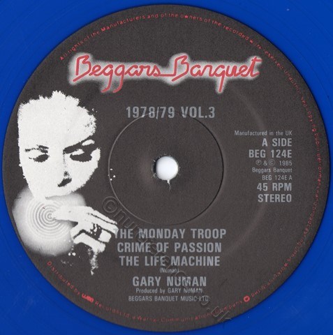 BEG 124E A Side Label - Blue Vinyl