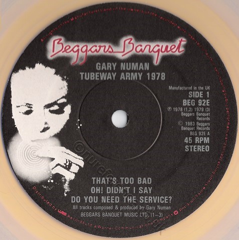 BEG 92E A Side Label