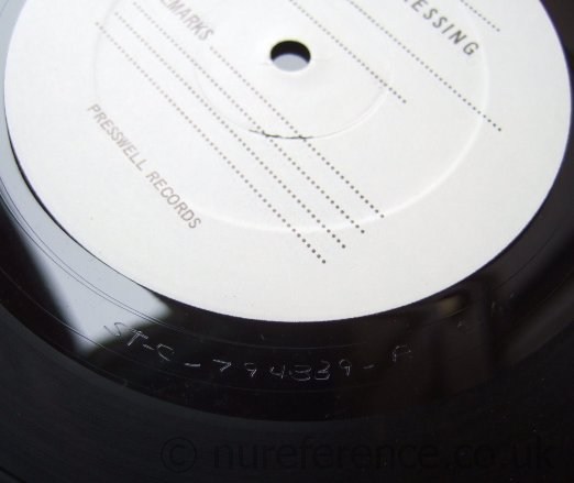 SD 38-117 Test Pressing Matrix