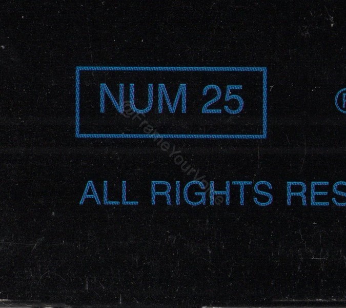 NUM 25 Back Detail