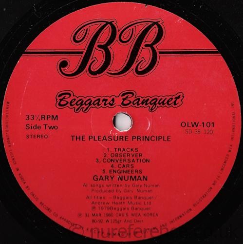 OLW 101 'B' Side Label