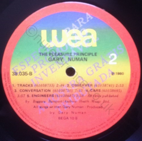 38.035 Promo 'B' Label.