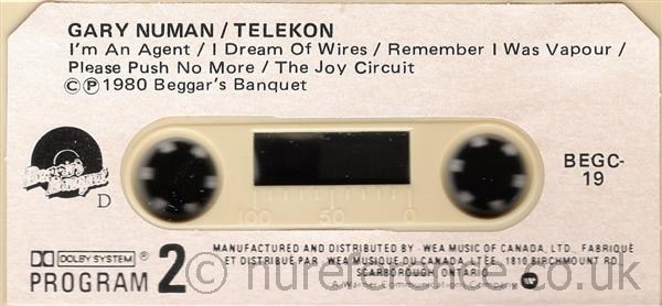 BEGC 19 B Side Label.