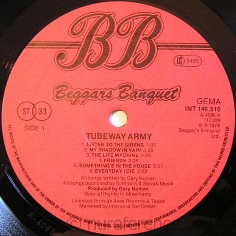 INT 146.510 'A' Side Label.