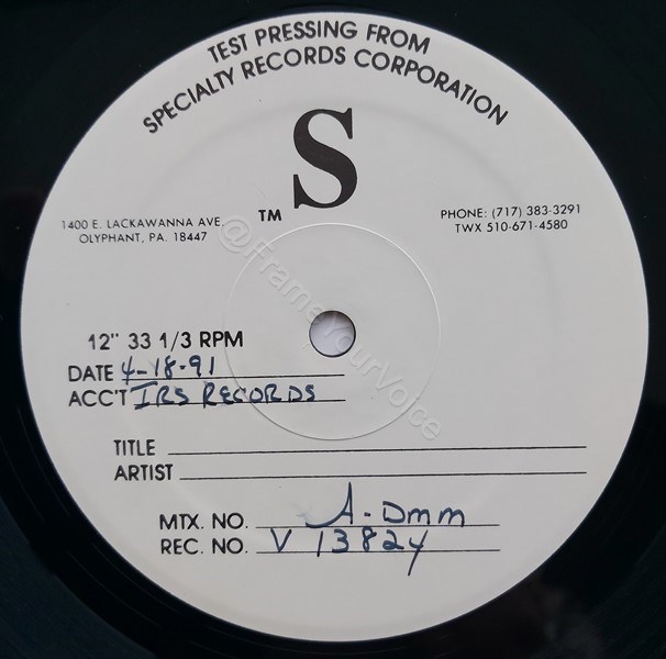 V-13824 A Side Label.
