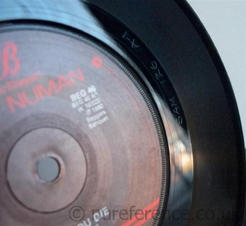 SAM 126 (BEG 46 Label) Mispressing A Side Run Off Groove