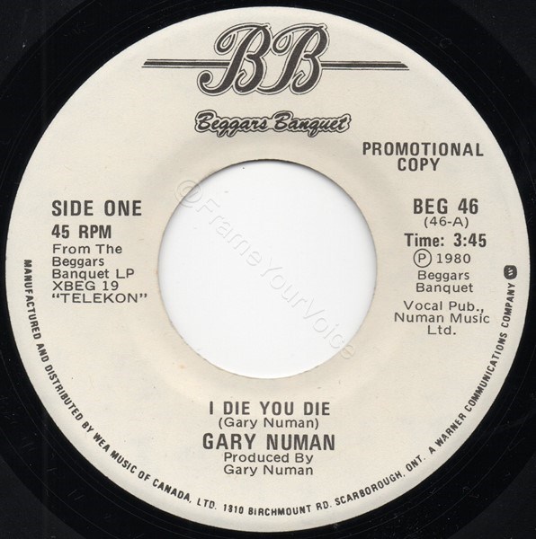 BEG 46 Promo A side Label.