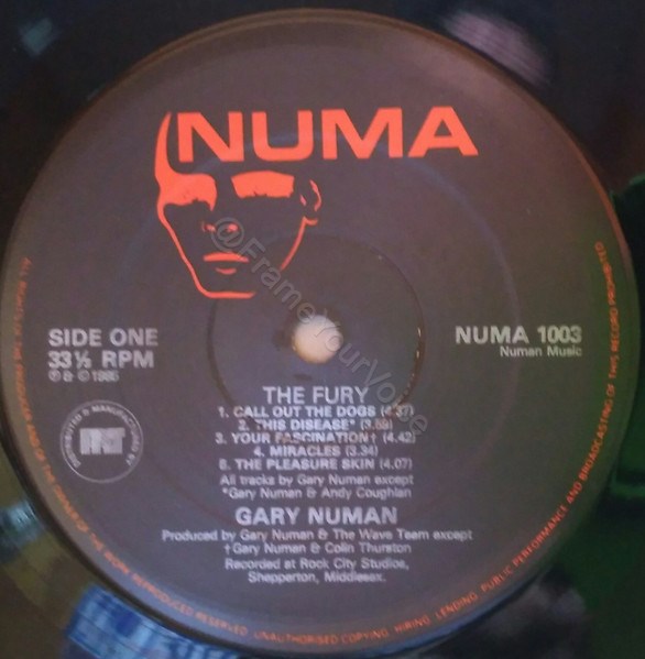 NUMA 1003 A Side Label.