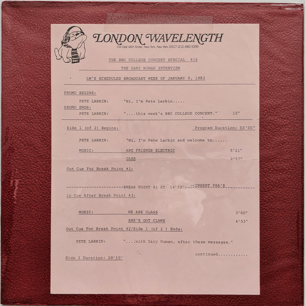 BBC College Concert - 9th Jan.1983 Cover