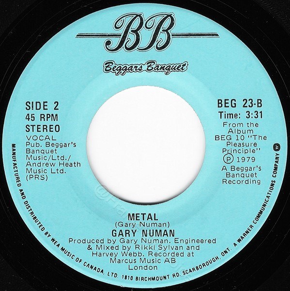 BEG 23 B side Label.