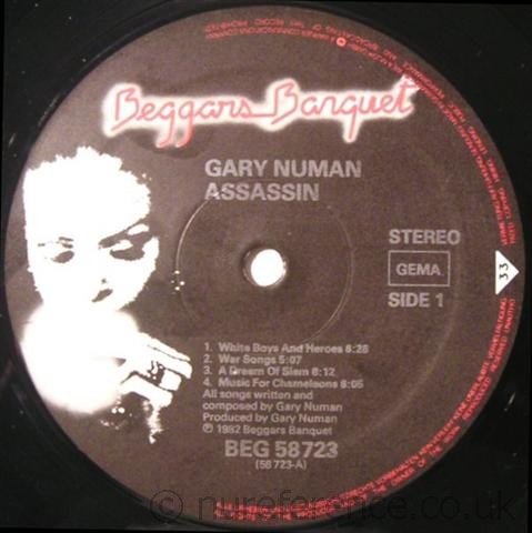 BEG 58723 A Side Label.