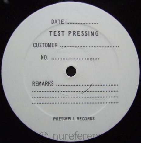 SD 38-117 Test Pressing 'A' Label