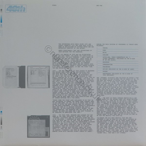 BBQ 2158 LP Inner Cover Side B.