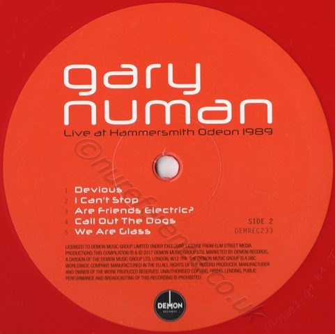 DEMREC 233 B Side Label.