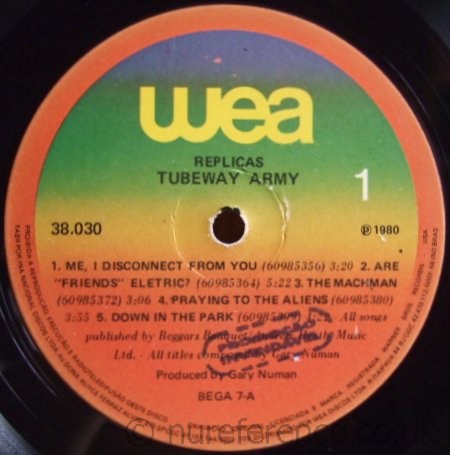 38.030 'A' Side Promo Label Varient