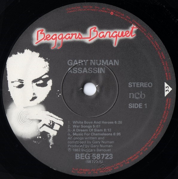 BEG K 58 723 A Side Label.