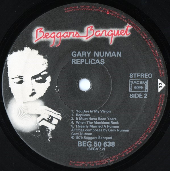 BEG 50 638 'B' Side Label.