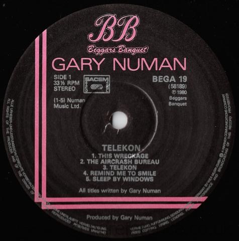 58.189 (BEGA 19) A Side Label.