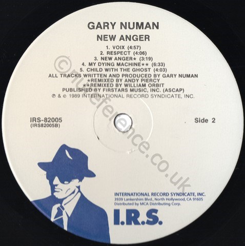 IRS-82005 B Side Label.