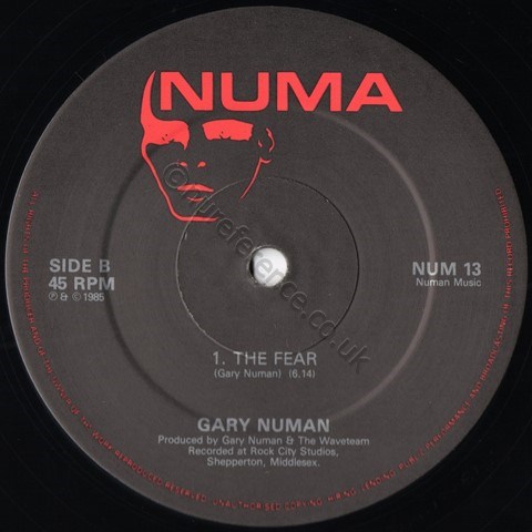 NUM 13 B Side Label