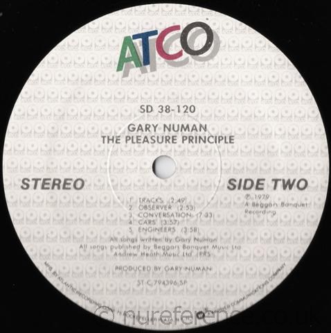 SD 38-120 Reissue 'B' Side SP Label