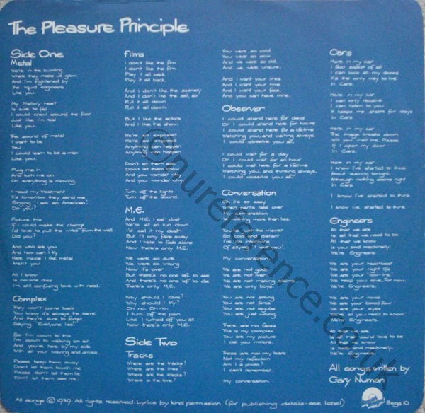 BEGA 10 Reissue Rounded Inner Lyrics.