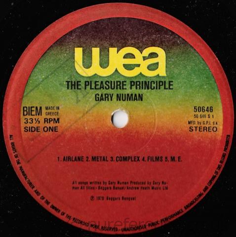 50646 'A' Side Label