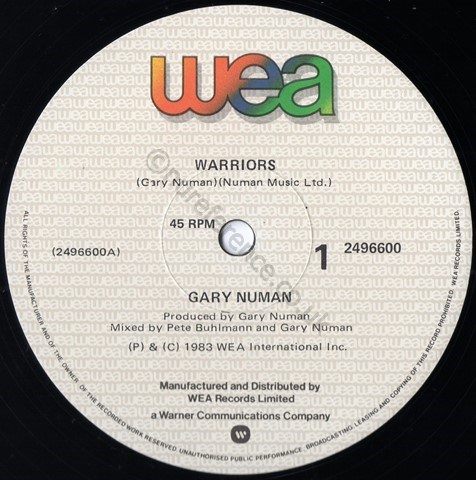 WEA 2496600 A Side Label.