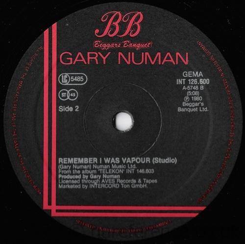INT 126.600 'B' side Label.