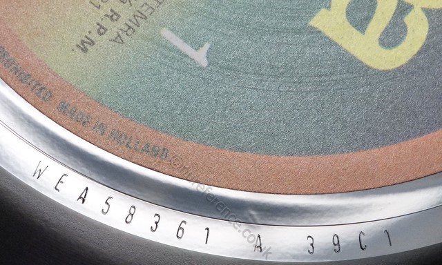 WEA 58.361 'A' Side Matrix.