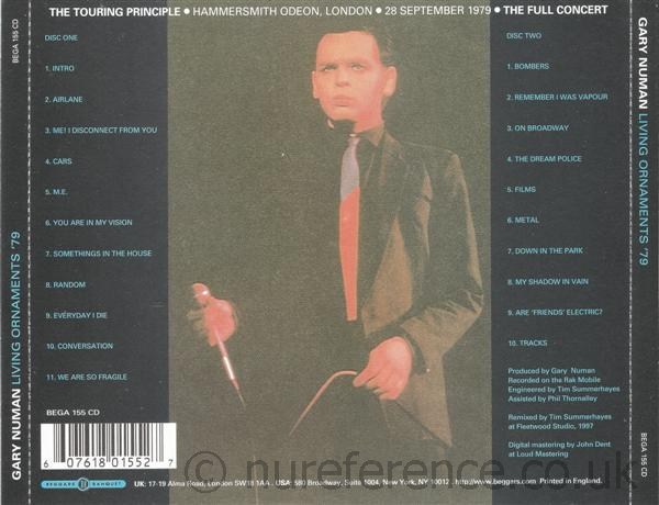 BEGA 155 CD Back Cover
