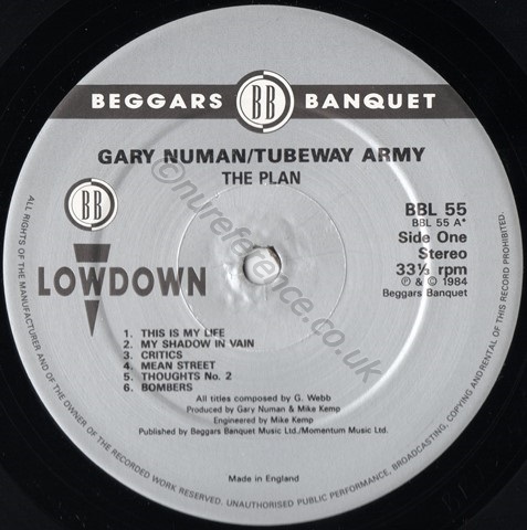 BBL 55 A Side Label.