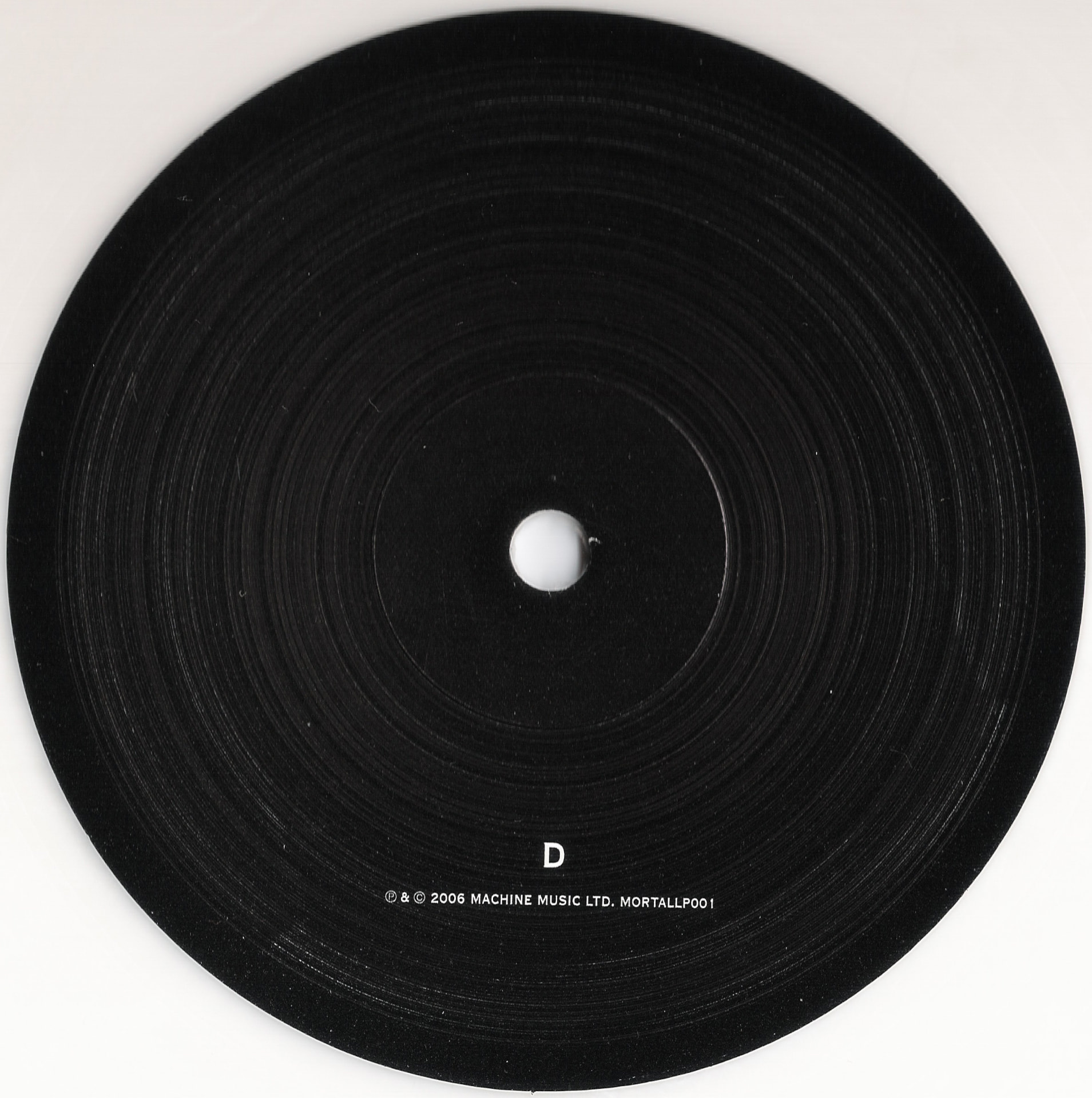 MORTALLP01 'D' Side Label.