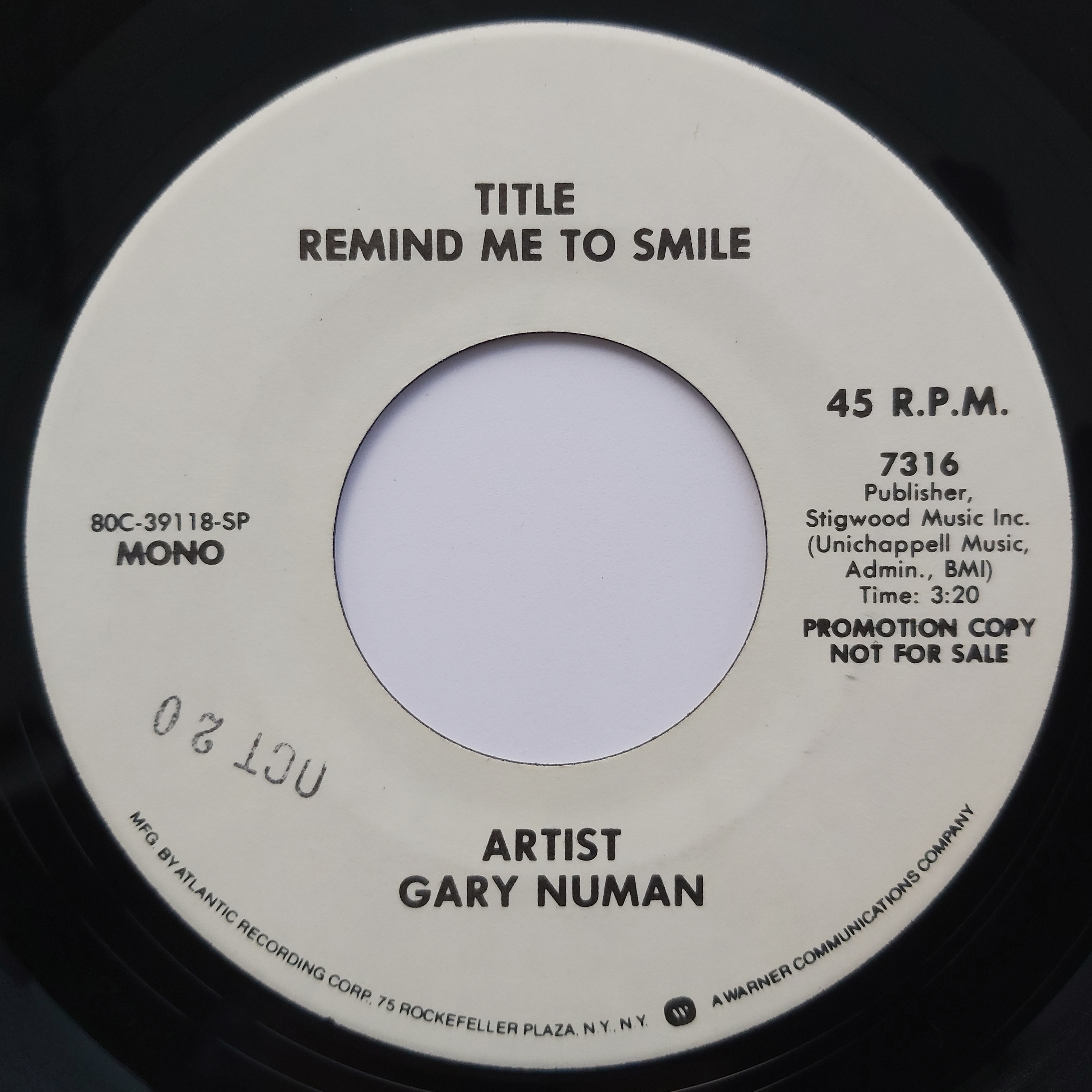 7316 SP Advance Promo B Side Label.