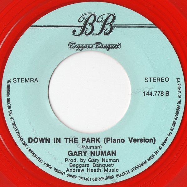 Clear B Side Label.
