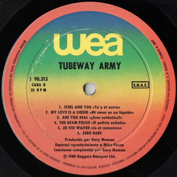 S 90.315 'B' Side Label.