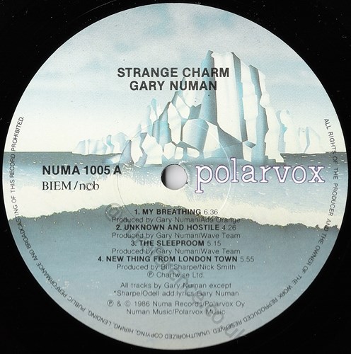 NUMA 1005 A Side Label.