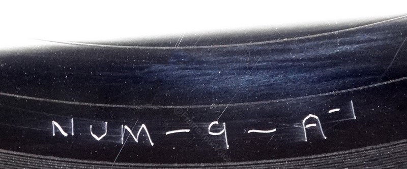 NUM 9 White Label A Side Matrix