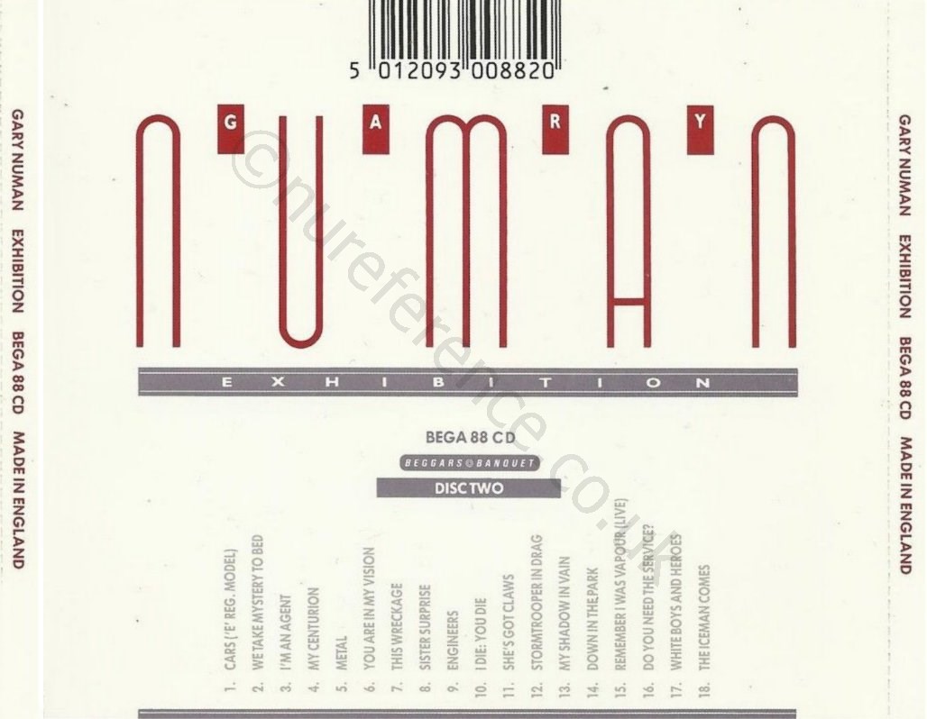 BEGA 88 CD Back Cover. (John Hayes)